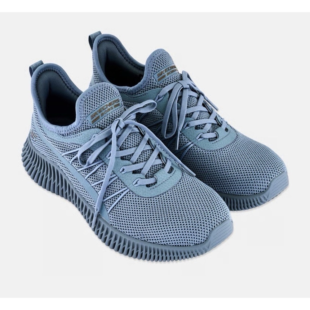 Skechers Bobs Sport Geo Aesthetics Shoes Sneakers Slate Blue 117417TX Women's 10